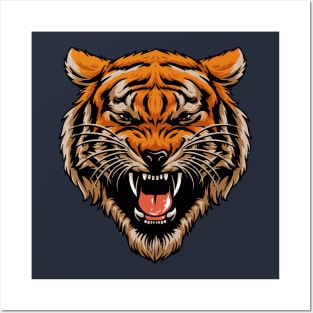 tiger head Posters and Art